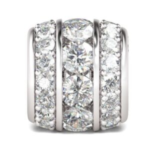 April Birthstone Charm Sterling Silver