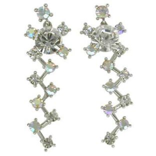 Swarovski Crystal Zigzag Earrings