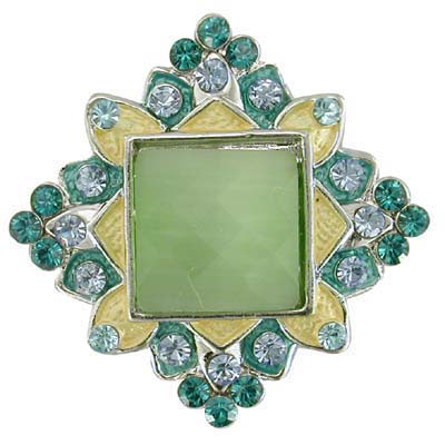 Swarovski Crystal Adjustable Ring, US size 8