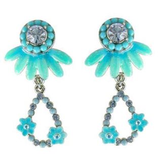 Swarovski Crystal Enamel Chandelier Earrings