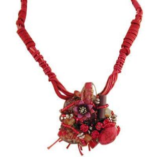 Swarovski Crystal Red Stone Pendant Necklace