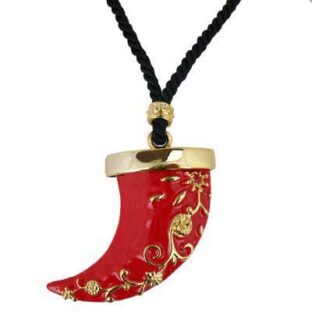 Swarovski Crystal Horn Pendant Necklace