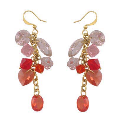 Swarovski Crystal Bead Dangling Earrings
