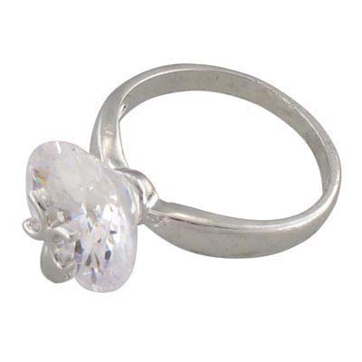 Swarovski Crystal Silvering Ring, US size8