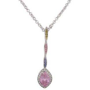Swarovski Crystal Tear Drop Pendant NECKLACE