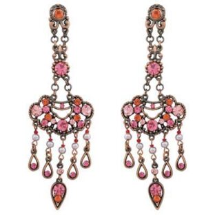 Swarovski Crystal Pearl Bead Dangling Earrings