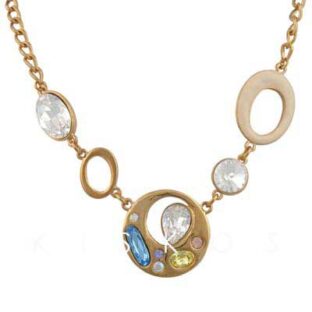 Swarovski Crystal Golden Pendant NECKLACE