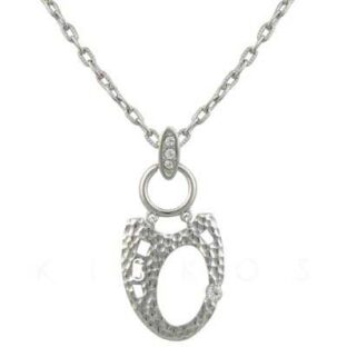 Crystal Silvering Pendant NECKLACE