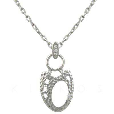 Crystal Silvering Pendant NECKLACE