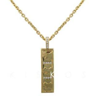 Crystal Golden Pendant NECKLACE