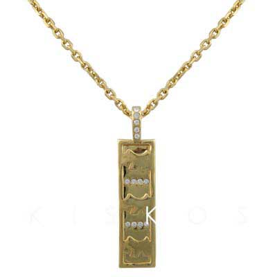 Crystal Golden Pendant NECKLACE