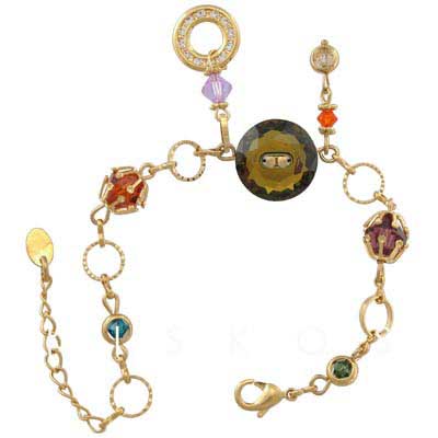 Swarovski Crystal Beads Bracelet Bangle