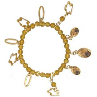 Swarovski Crystal Beads Pendant Bracelet