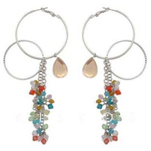 Swarovski Crystal Pendant Circle Earrings