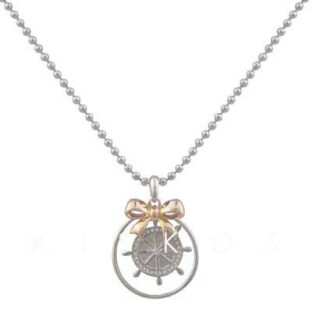 Swarovski Crystal Wheel Tie Pendant NECKLACE
