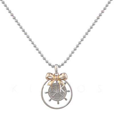 Swarovski Crystal  Wheel Tie Pendant NECKLACE