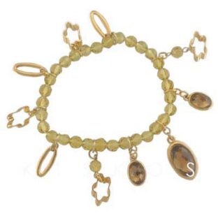 Swarovski Crystal Gemstone Pendant Bracelet