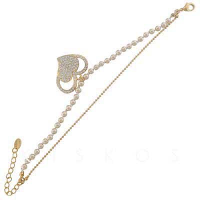 Swarovski Crystal Beads Love Heart Bracelet