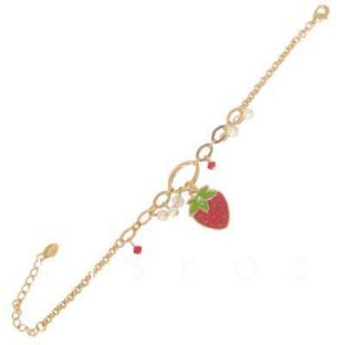 Swarovski Crystal Golden Strawberry BRACELET