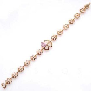 Swarovski Crystal Golden Floral Love BRACELET