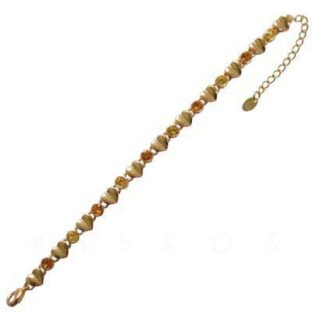 Swarovski Crystal Golden Love Heart BRACELET