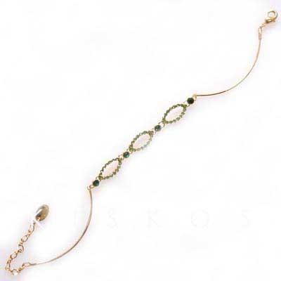 Swarovski Crystal Golden Circle Ball BRACELET