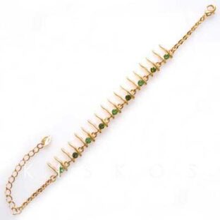 Swarovski Crystal Golden Fish Bone BRACELET