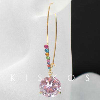 Swarovski Crystal Hoop Pendant Earrings