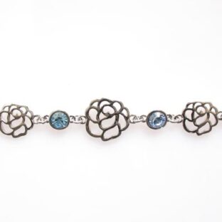 Swarovski Crystal Silvering Rose Bracelet