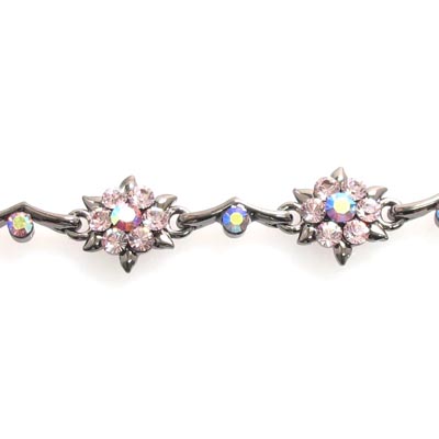 Swarovski Crystal Snow Flake Floral Bracelet