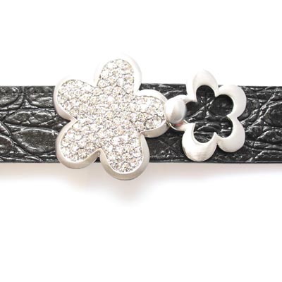 Swarovski Crystal Twin Floral Belt Bracelet