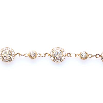 Swarovski Crystal Sunflower Chain Bracelet