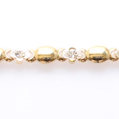 Swarovski Crystal Floral Chain Bracelet Bangle