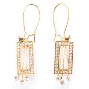 Swarovski Crystal Hoop Pendant Earrings