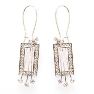 Swarovski Crystal Hoop Pendant Earrings