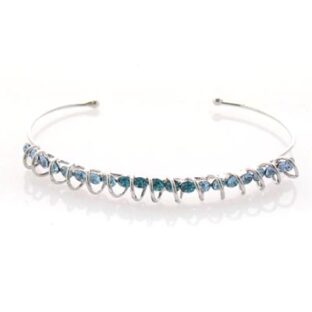 Swarovski Crystal Circle Wave Bracelet Bangle