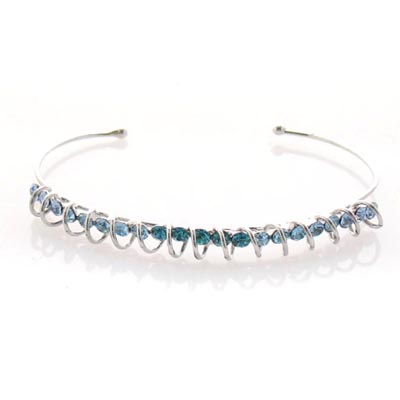 Swarovski Crystal Circle Wave Bracelet Bangle