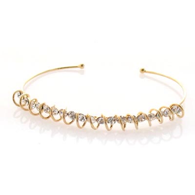 Swarovski Crystal Circle Wave Bracelet Bangle