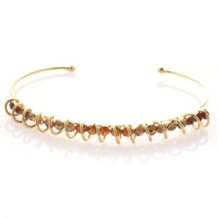 Swarovski Crystal Circle Wave Bracelet Bangle