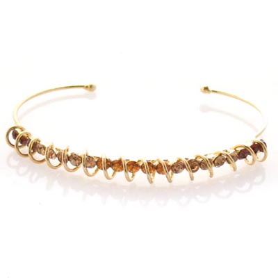 Swarovski Crystal Circle Wave Bracelet Bangle