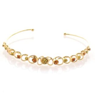 Swarovski Crystal Circle Wave Bracelet Bangle