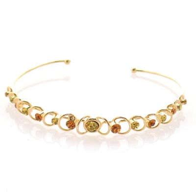 Swarovski Crystal Circle Wave Bracelet Bangle