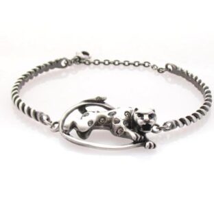 Swarovski Crystal Leopard Tiger Bracelet Bangle