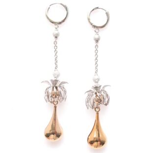 Swarovski Crystal Pendant Palm Tree Earrings