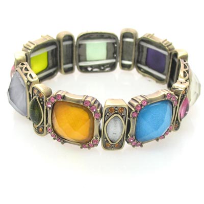 Swarovski Crystal Gemstone Floral Bracelet