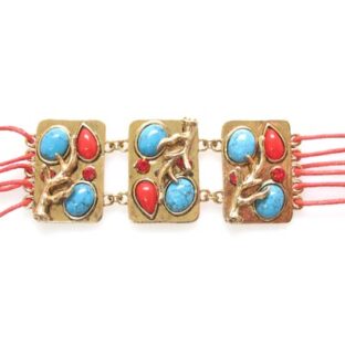 Swarovski Crystal Tree Turquoise Bracelet