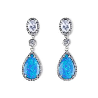 Dreamlike Blue Opal Earrings