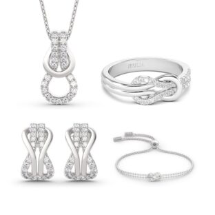 Infinity Love Sterling Silver Jewelry Set