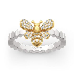 Bee Design Sterling Silver Ring