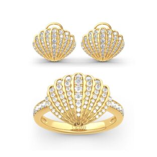 Sea Shell Sterling Silver Jewelry Set